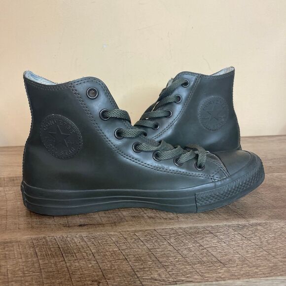 Converse All Star Rubber Hi sneakers Army Green men’s 6 women’s 8 shoes - Picture 1 of 7